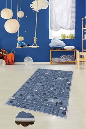 Conceptum Alfombra para Pasillo HMNT459 Multicolor 80x200 cm